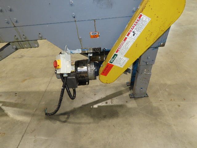 New London Engineering 8"x 6' 6" Plastic Roller Belt Accumulating Conveyor 30FPM
