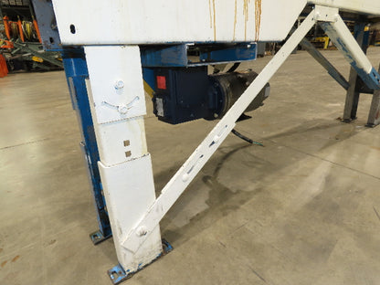 New London Engineering 8"x 6' 6" Plastic Roller Belt Accumulating Conveyor 30FPM