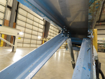 New London Engineering 8"x 6' 6" Plastic Roller Belt Accumulating Conveyor 30FPM
