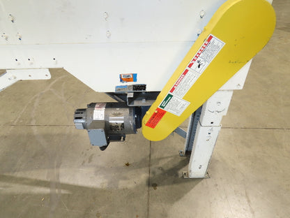 New London Engineering 8"x 7' Plastic Roller Belt Accumulating Conveyor 30FPM