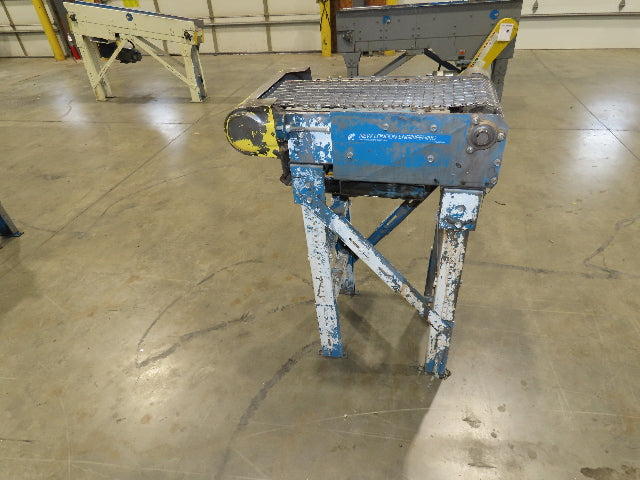 New London Engineering #800 10"x 2' 6" Stainless Wire Mesh Belt Conveyor 40 FPM