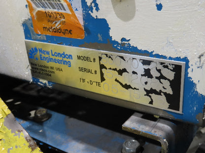 New London Engineering #800 10"x 2' 6" Stainless Wire Mesh Belt Conveyor 40 FPM