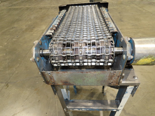 New London Engineering #800 10"x 2' 6" Stainless Wire Mesh Belt Conveyor 40 FPM