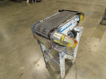 New London Engineering #800 10"x 2' 6" Stainless Wire Mesh Belt Conveyor 40 FPM