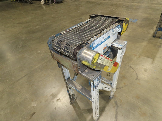 New London Engineering #800 10"x 2' 6" Stainless Wire Mesh Belt Conveyor 40 FPM