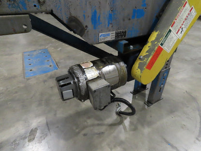 New London Engineering 8"x 6' 6" Plastic Roller Belt Accumulating Conveyor 30FPM