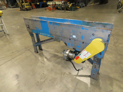 New London Engineering 8"x 6' 6" Plastic Roller Belt Accumulating Conveyor 30FPM