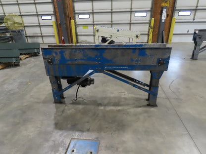 New London Engineering 8"x 6' 6" Plastic Roller Belt Accumulating Conveyor 30FPM