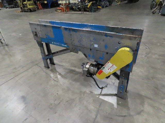 New London Engineering 8"x 6' 6" Plastic Roller Belt Accumulating Conveyor 30FPM