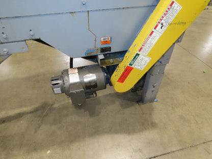 New London Engineering 8"x 5' 6" Plastic Roller Belt Accumulating Conveyor 30FPM