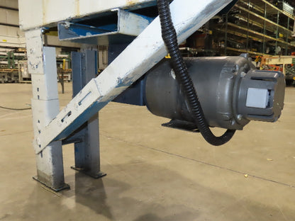New London Engineering 8"x 5' 6" Plastic Roller Belt Accumulating Conveyor 30FPM