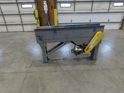 New London Engineering 8"x 5' 6" Plastic Roller Belt Accumulating Conveyor 30FPM