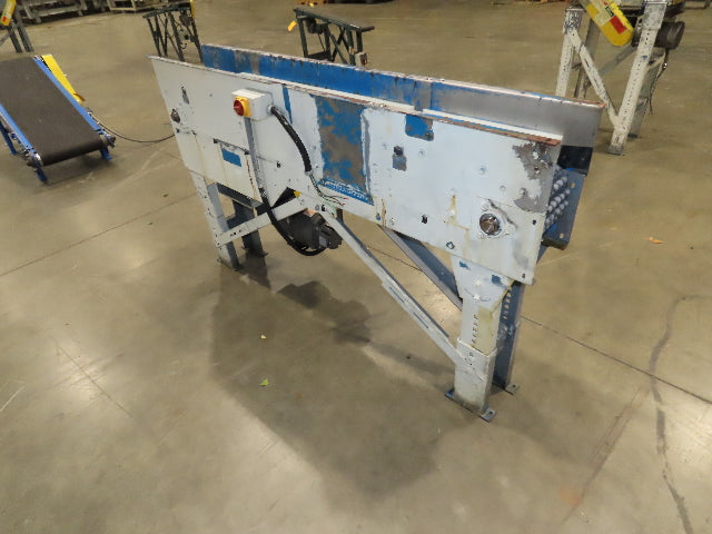 New London Engineering 8"x 5' 6" Plastic Roller Belt Accumulating Conveyor 30FPM