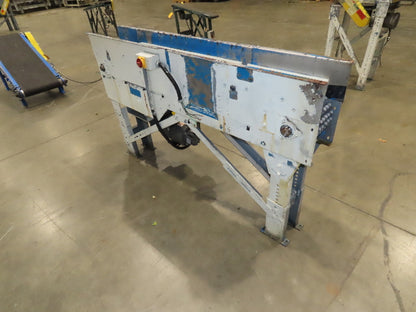 New London Engineering 8"x 5' 6" Plastic Roller Belt Accumulating Conveyor 30FPM