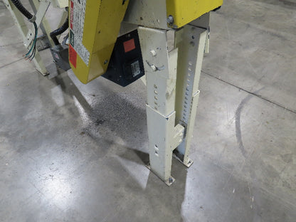 New London Engineering 7.5"x 5' 7" Plastic Tabletop Belt Incline Conveyor 30 FPM