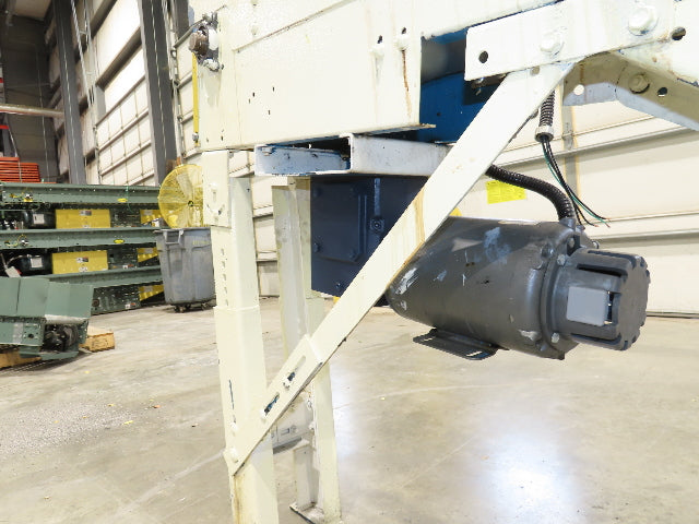 New London Engineering 7.5"x 5' 7" Plastic Tabletop Belt Incline Conveyor 30 FPM