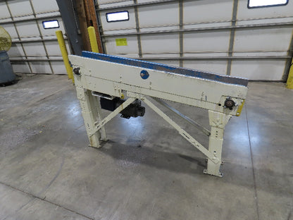 New London Engineering 7.5"x 5' 7" Plastic Tabletop Belt Incline Conveyor 30 FPM