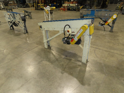 New London Engineering 7.5"x 5' 7" Plastic Tabletop Belt Incline Conveyor 30 FPM