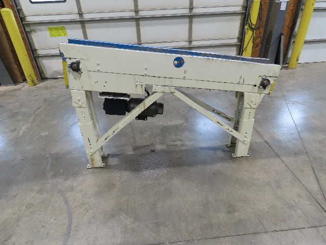 New London Engineering 7.5"x 5' 7" Plastic Tabletop Belt Incline Conveyor 30 FPM