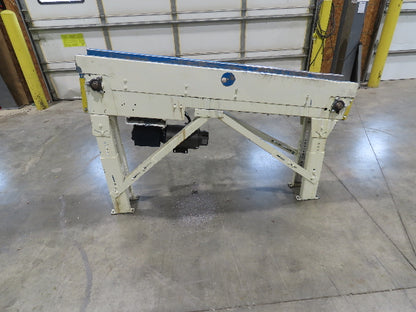 New London Engineering 7.5"x 5' 7" Plastic Tabletop Belt Incline Conveyor 30 FPM