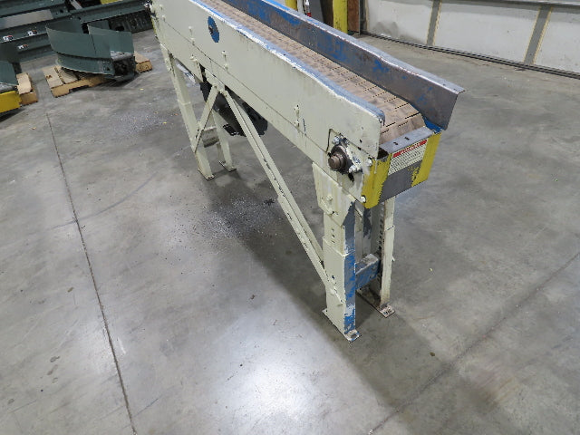 New London Engineering 7.5"x 5' 7" Plastic Tabletop Belt Incline Conveyor 30 FPM
