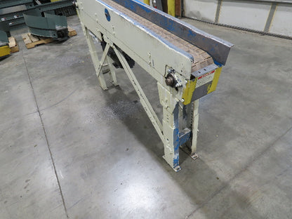 New London Engineering 7.5"x 5' 7" Plastic Tabletop Belt Incline Conveyor 30 FPM