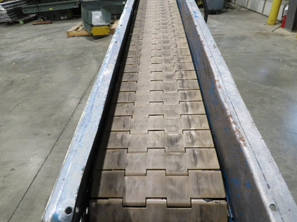New London Engineering 7.5"x 5' 7" Plastic Tabletop Belt Incline Conveyor 30 FPM