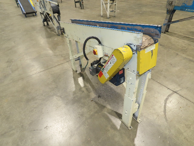 New London Engineering 7.5"x 5' 7" Plastic Tabletop Belt Incline Conveyor 30 FPM