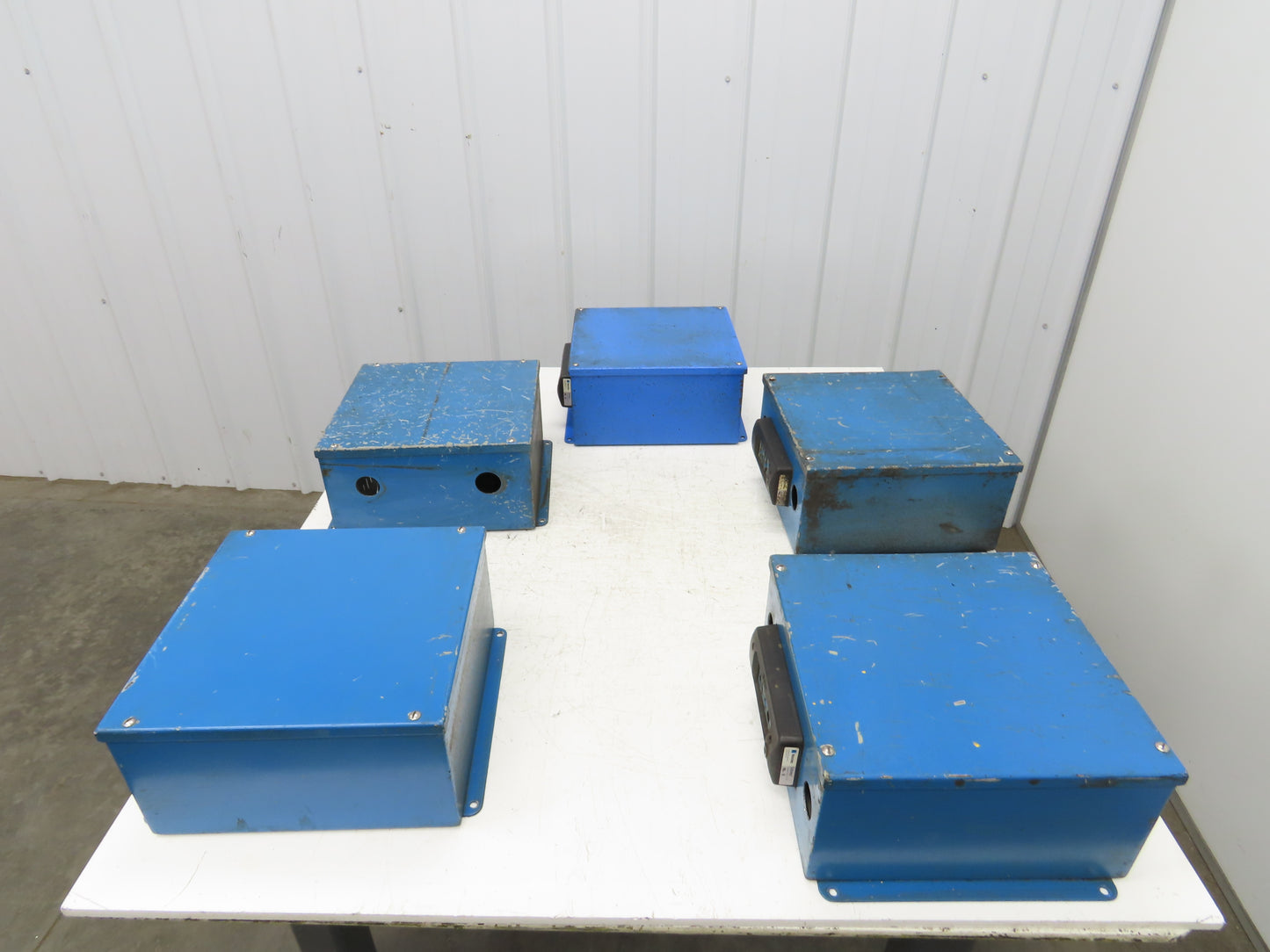 Austin AB-12126JS Electrical Enclosure 12x12x6" Screw Cover JIC Box Lot of 5