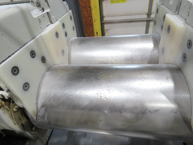 Adamson United 2-Roll Silicone Rubber Mixing Mill 8"x 16" Rollers 15Hp