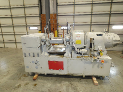 Adamson United 2-Roll Silicone Rubber Mixing Mill 8"x 16" Rollers 15Hp