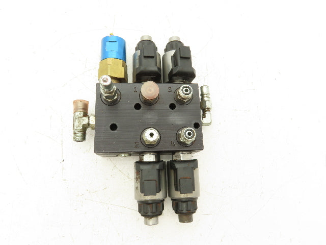 Lippert 12V 4-Point Flow Divider Manifold for RV Leveling Hydraulic Power Unit