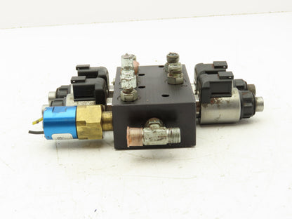 Lippert 12V 4-Point Flow Divider Manifold for RV Leveling Hydraulic Power Unit