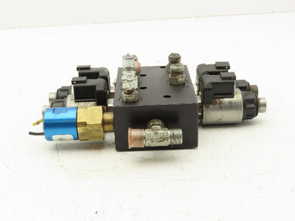 Lippert 12V 4-Point Flow Divider Manifold for RV Leveling Hydraulic Power Unit
