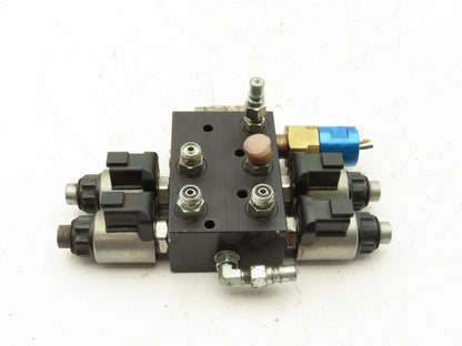 Lippert 12V 4-Point Flow Divider Manifold for RV Leveling Hydraulic Power Unit