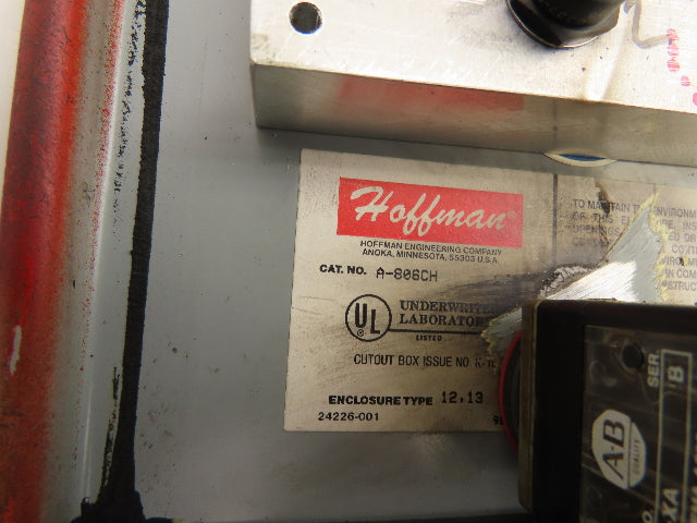 Hoffman Control Panel Enclosure  8" x 6" x 4" CNC Lathe Spindle