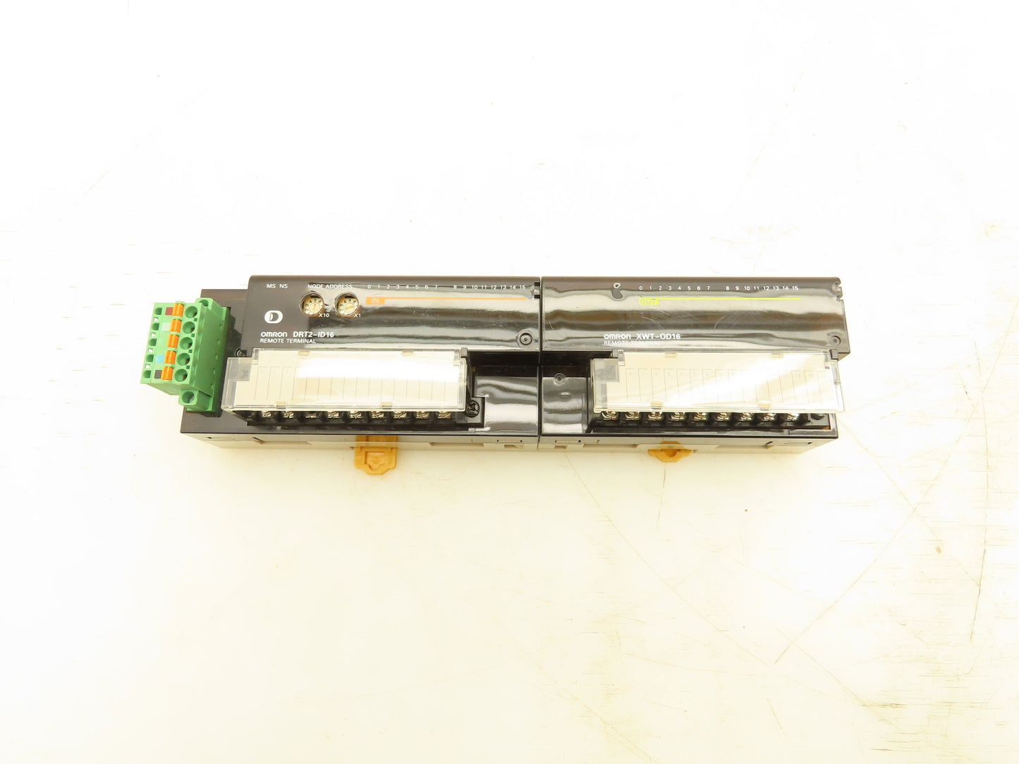 Omron DRT2-ID16 XWT-OD16 Remote Terminal PLC Input Output Module Set