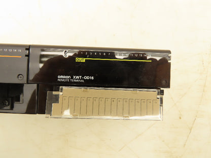 Omron DRT2-ID16 XWT-OD16 Remote Terminal PLC Input Output Module Set