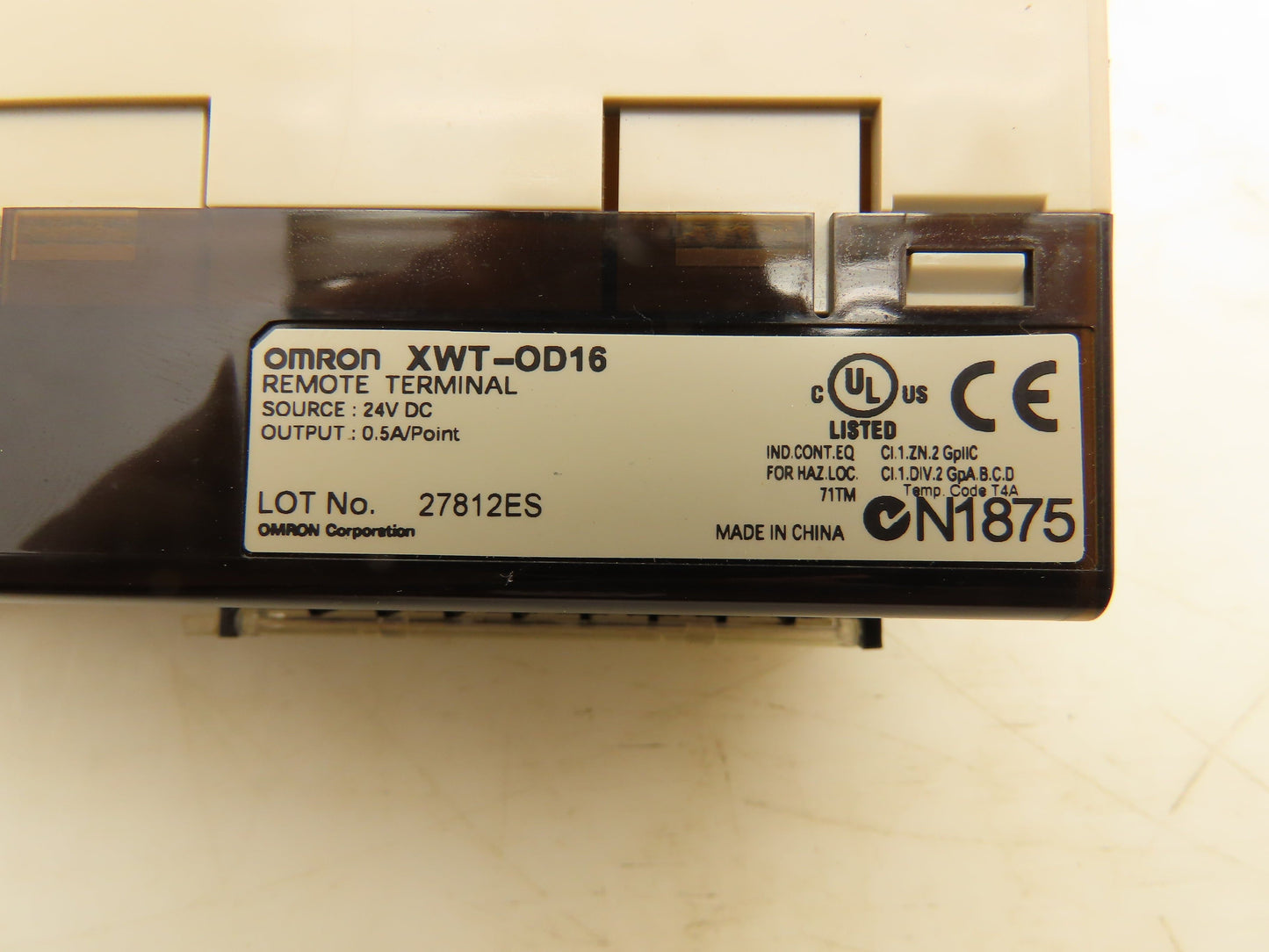 Omron DRT2-ID16 XWT-OD16 Remote Terminal PLC Input Output Module Set