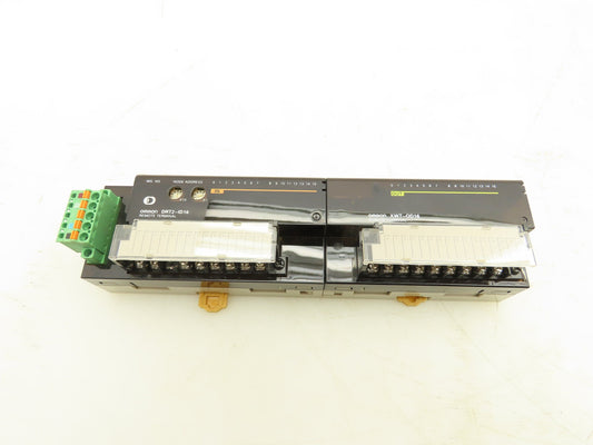 Omron DRT2-ID16 XWT-OD16 Remote Terminal PLC Input Output Module Set