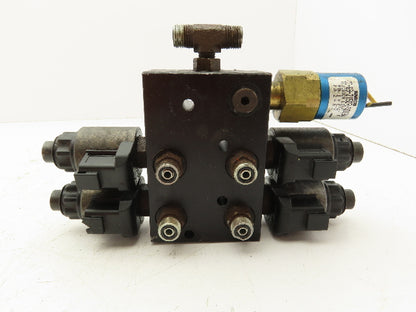 Lippert 12V 4-Point Flow Divider Manifold for RV Leveling Hydraulic Power Unit