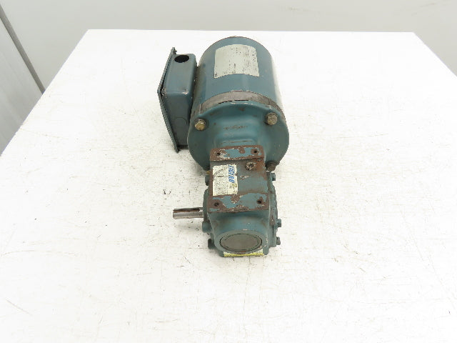 Dodge Reliance 1/3Hp Gearmotor 15:1 Tigear 2 Reducer 117 RPM RH 56C 460V 3PH