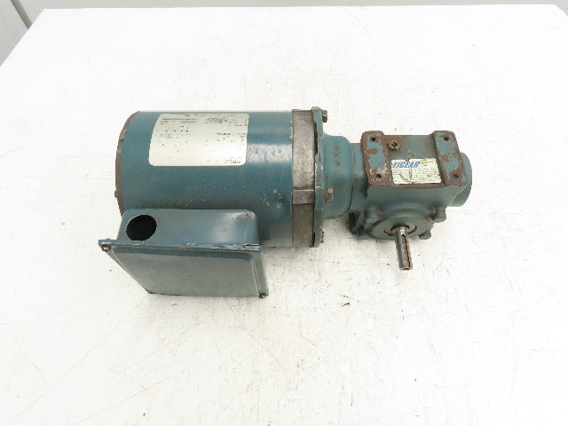 Dodge Reliance 1/3Hp Gearmotor 15:1 Tigear 2 Reducer 117 RPM RH 56C 460V 3PH