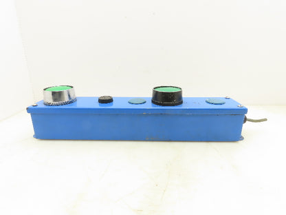 Austin AB-G1NBPB Pushbutton Control Station 12x4x4" Enclosure 5 Holes Operator