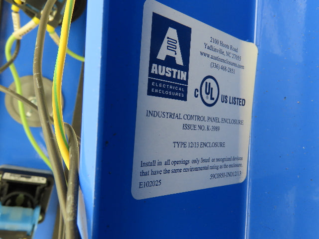 Austin AB-G1NBPB Pushbutton Control Station 12x4x4" Enclosure 5 Holes Operator