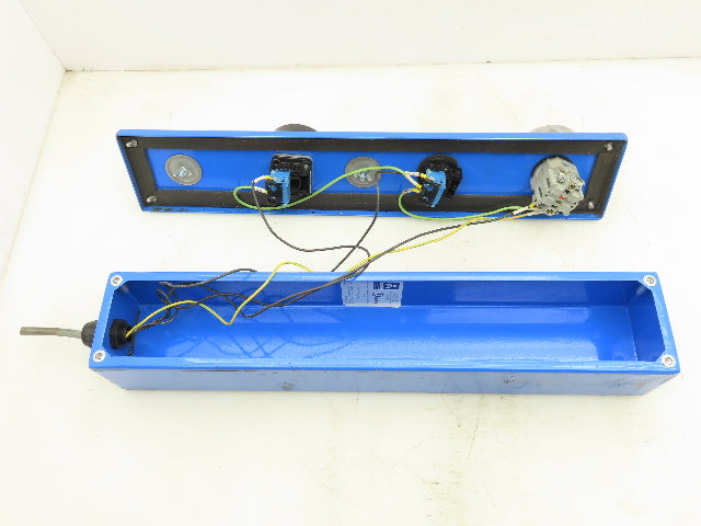 Austin AB-G1NBPB Pushbutton Control Station 12x4x4" Enclosure 5 Holes Operator