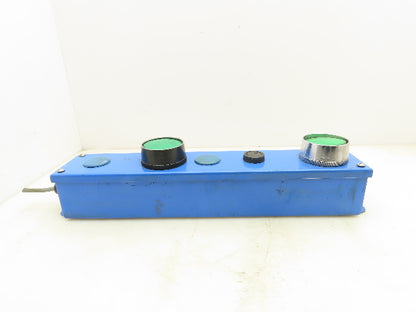 Austin AB-G1NBPB Pushbutton Control Station 12x4x4" Enclosure 5 Holes Operator