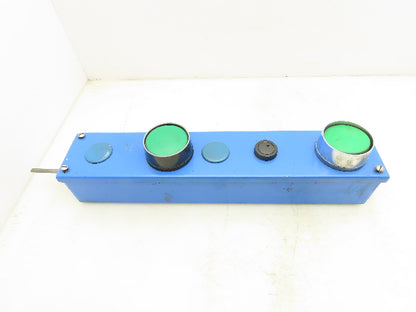 Austin AB-G1NBPB Pushbutton Control Station 12x4x4" Enclosure 5 Holes Operator
