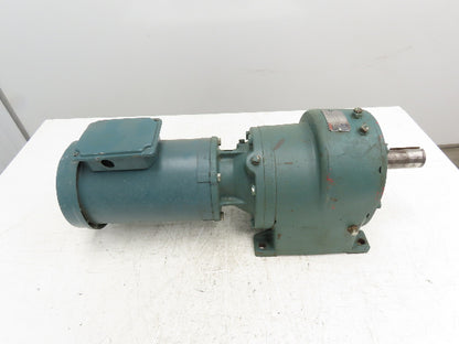 Dodge Reliance Inline Speed Reducer Gearmotor 1Hp 130:1 13 RPM 56C 5840 In/Lb