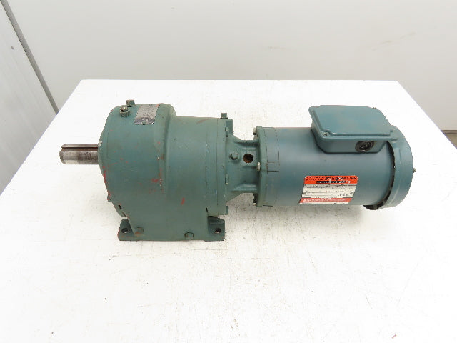 Dodge Reliance Inline Speed Reducer Gearmotor 1Hp 130:1 13 RPM 56C 5840 In/Lb